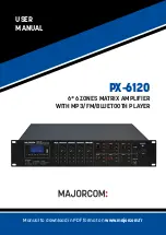 Preview for 1 page of Majorcom: PX-6120 User Manual