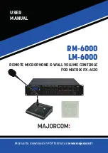 Majorcom: RM-6000 User Manual preview