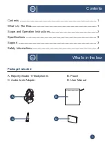 Preview for 2 page of MAJORITY Studio 1 Instruction Manual