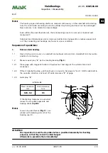 Предварительный просмотр 265 страницы MAK M20 Operating Instructions Manual