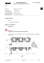 Preview for 215 page of MAK M43C Operating Instructions Manual