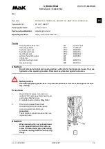 Предварительный просмотр 219 страницы MAK M43C Operating Instructions Manual