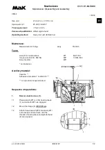 Предварительный просмотр 223 страницы MAK M43C Operating Instructions Manual