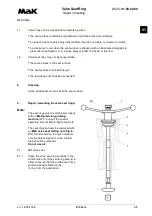 Preview for 237 page of MAK M43C Operating Instructions Manual