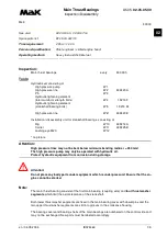 Preview for 296 page of MAK M43C Operating Instructions Manual