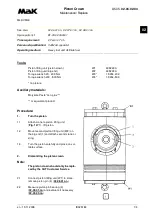 Preview for 317 page of MAK M43C Operating Instructions Manual