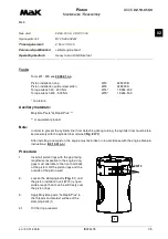 Preview for 329 page of MAK M43C Operating Instructions Manual