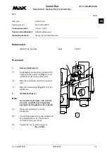 Preview for 384 page of MAK M43C Operating Instructions Manual