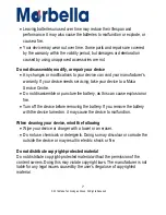 Предварительный просмотр 7 страницы Maka Technologies Marbella LX1 User Manual