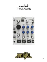 Preview for 1 page of Make Noise Soundhack Erbe-Verb User Manual