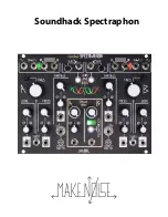 Make Noise Soundhack Spectraphon Manual preview