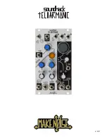 Предварительный просмотр 1 страницы Make Noise Soundhack tELHARMONIC Manual