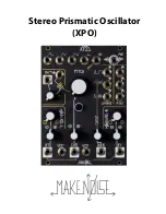 Preview for 1 page of Make Noise XPO Manual