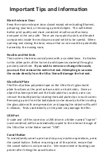 Preview for 6 page of MAKERGEAR Ultra One User Manual