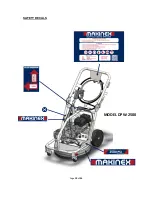 Предварительный просмотр 10 страницы MAKINEX DPW-2500 Operator'S Manual