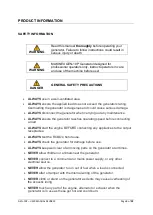 Preview for 5 page of MAKINEX GEN-10P Operator'S Manual