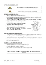 Preview for 14 page of MAKINEX GEN-16P Operator'S Manual