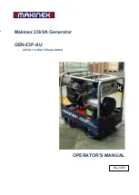 Preview for 1 page of MAKINEX GEN-23P-AU Operator'S Manual