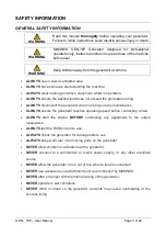 Preview for 5 page of MAKINEX GEN-23P-AU Operator'S Manual