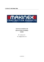 Предварительный просмотр 20 страницы MAKINEX GEN-6P Operator'S Manual