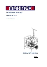 Preview for 1 page of MAKINEX GEN-9P-US-240 Operator'S Manual