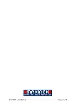 Предварительный просмотр 23 страницы MAKINEX MCP-6-SS Operator'S Manual