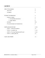 Предварительный просмотр 2 страницы MAKINEX MS-100 Operator'S Manual