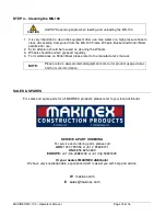Preview for 15 page of MAKINEX MS-100 Operator'S Manual