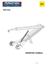 Предварительный просмотр 1 страницы MAKINEX PHT-40 Operator'S Manual