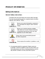 Предварительный просмотр 5 страницы MAKINEX TE1000-AVR Operator'S Manual