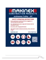 Preview for 8 page of MAKINEX TE1000-AVR Operator'S Manual