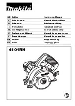 Preview for 1 page of Makita 0088381026574 Instruction Manual
