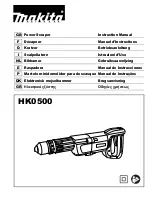 Preview for 1 page of Makita 0088381028066 Instruction Manual