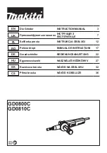 Предварительный просмотр 1 страницы Makita 0088381034579 Instruction Manual