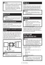 Предварительный просмотр 35 страницы Makita 0088381034579 Instruction Manual