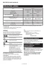 Preview for 43 page of Makita 0088381099066 Instruction Manual