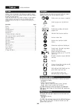 Preview for 60 page of Makita 0088381424783 Original Instruction Manual