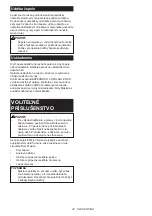 Preview for 40 page of Makita 0088381615860 Instruction Manual