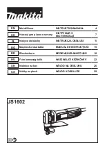 Preview for 1 page of Makita 0088381634113 Instruction Manual