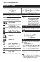 Preview for 6 page of Makita 0088381635868 Instruction Manual