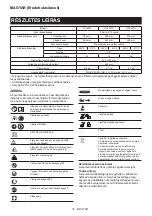 Preview for 70 page of Makita 0088381657853 Instruction Manual