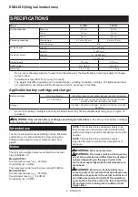 Preview for 4 page of Makita 0088381661249 Instruction Manual