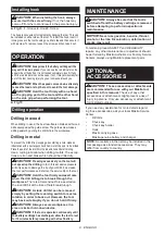 Preview for 8 page of Makita 0088381667845 Instruction Manual