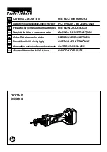 Preview for 1 page of Makita 0088381674522 Instruction Manual