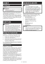 Preview for 27 page of Makita 0088381679336 Instruction Manual