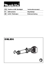 Preview for 1 page of Makita 0088381699310 Instruction Manual