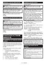 Предварительный просмотр 132 страницы Makita 0088381722087 Instruction Manual