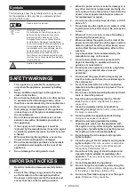 Preview for 6 page of Makita 0088381726412 Instruction Manual