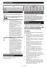 Preview for 56 page of Makita 0088381748889 Instruction Manual