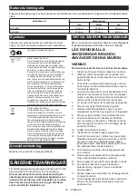 Preview for 78 page of Makita 0088381748889 Instruction Manual